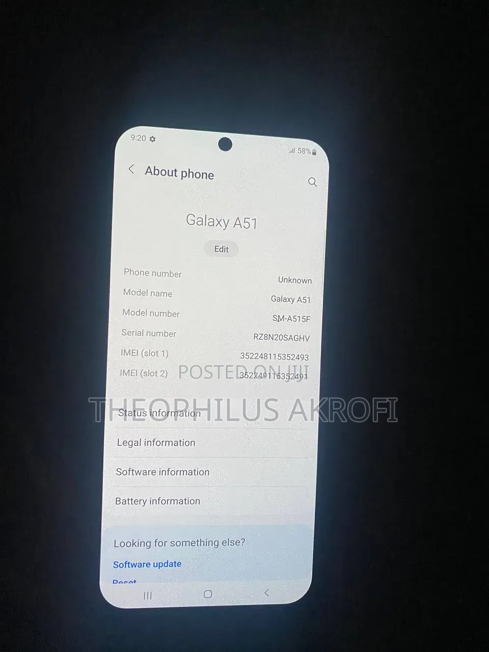 Samsung Galaxy A51 128 GB Gray