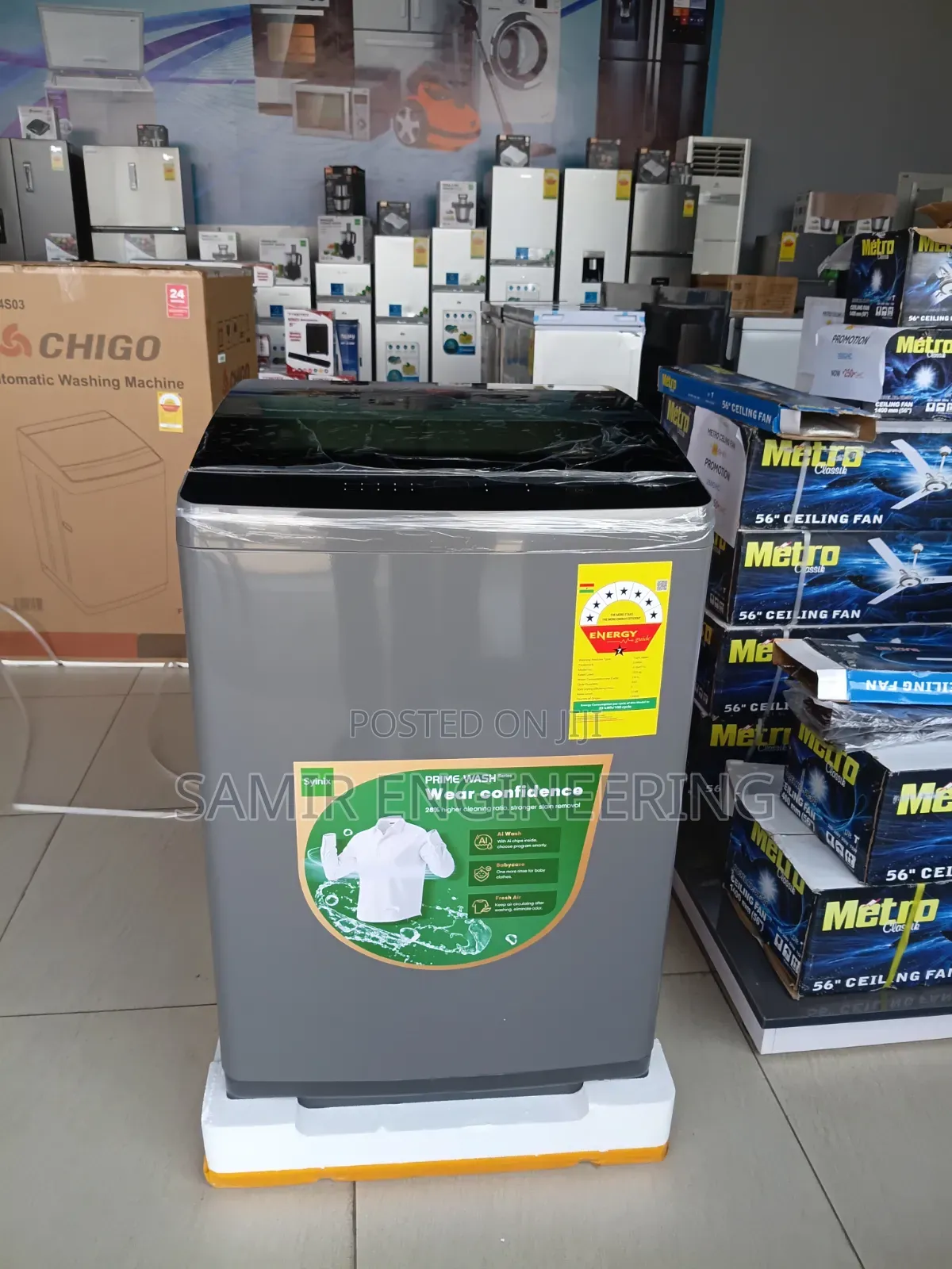 Syinix 10.5kg Heavy-Duty Washing Machine – Clean More in Less Time!