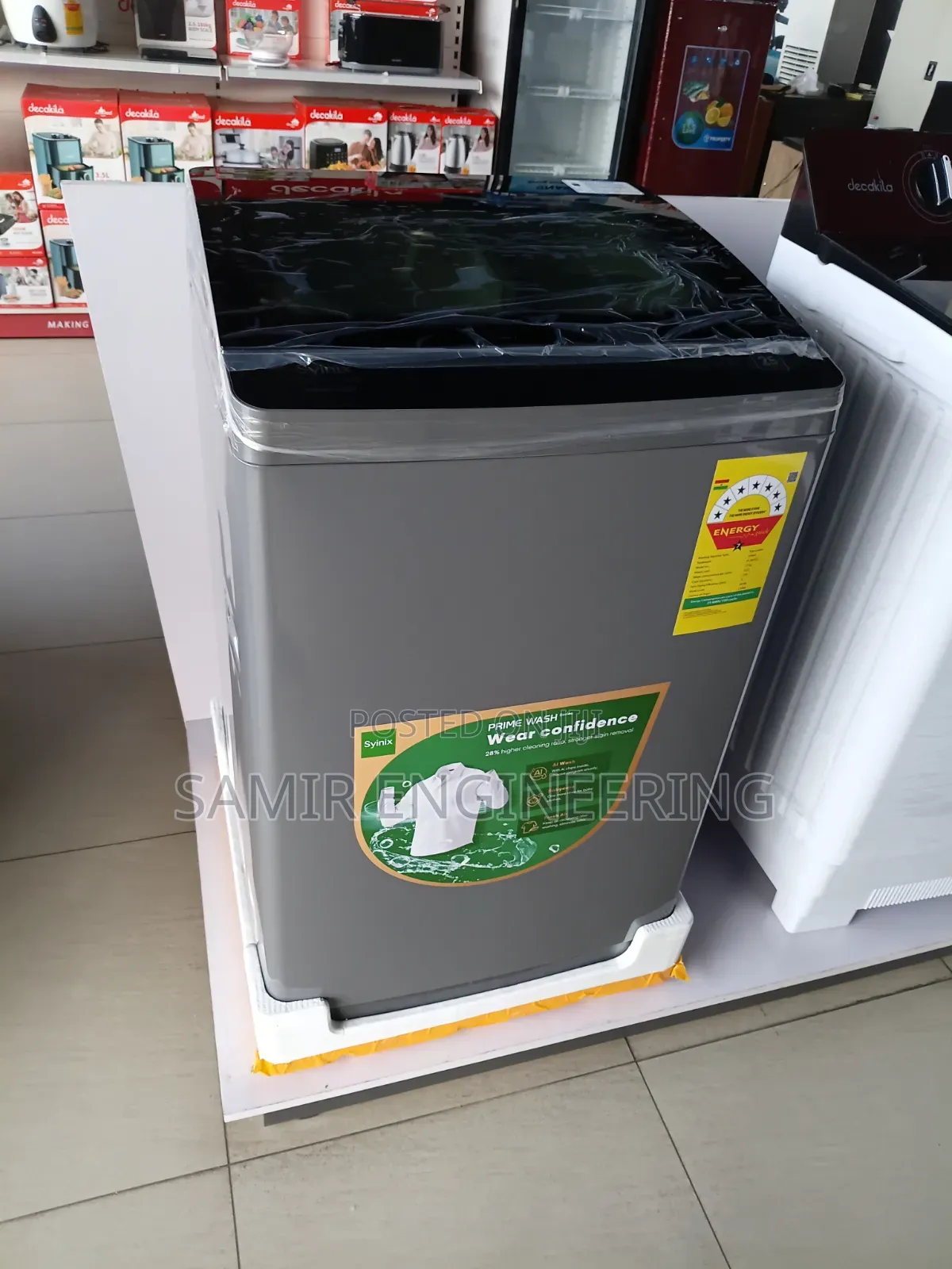 Syinix 12kg Family-Sized Smart Washer: One Touch, Zero Stress
