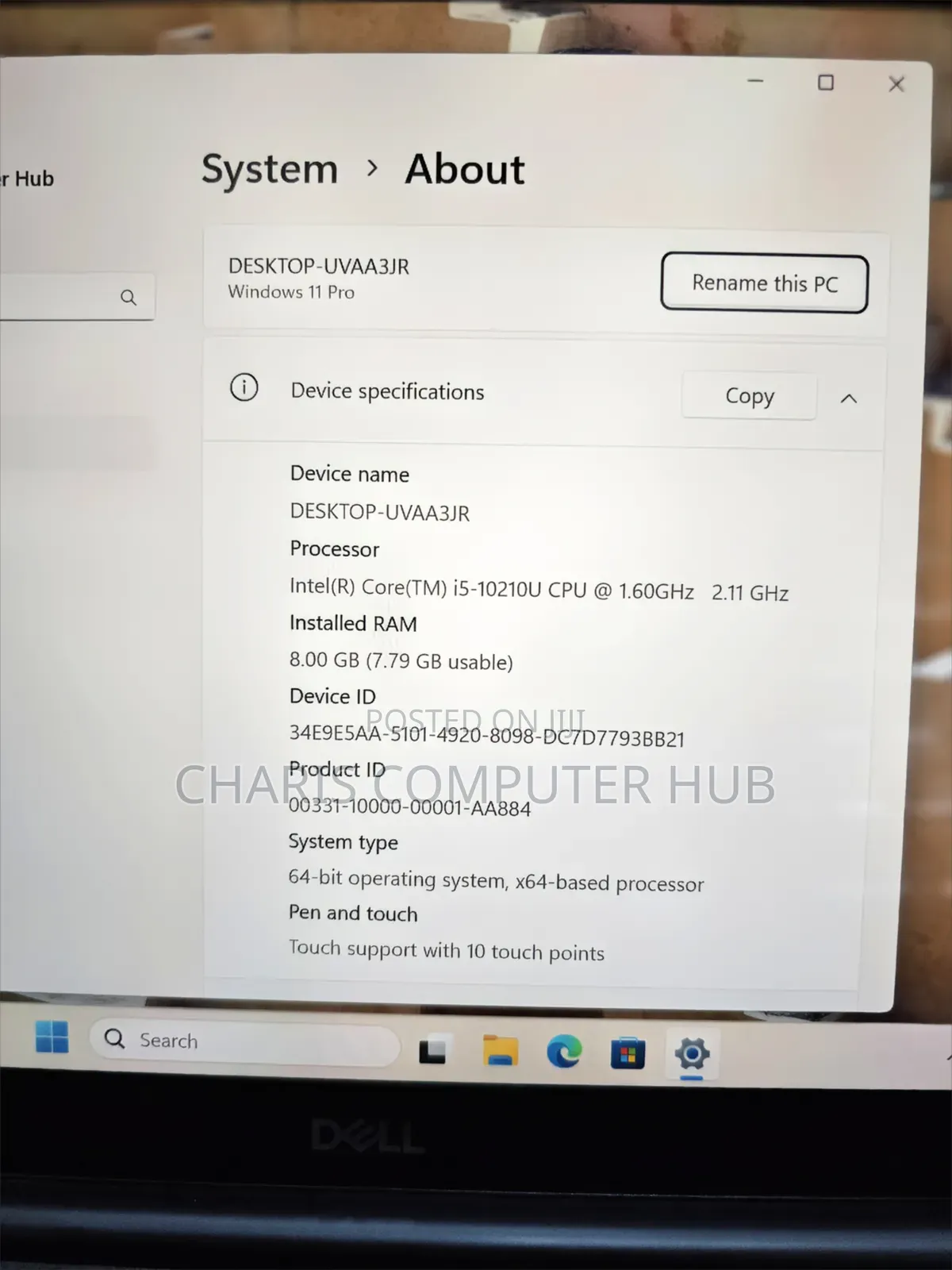 Laptop Dell XPS 13 7390 8GB Intel Core i5 SSD 256GB