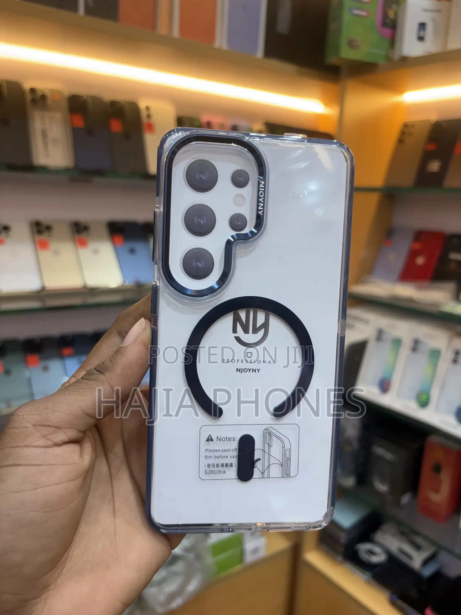 Black Transparent Case for S26Ultra