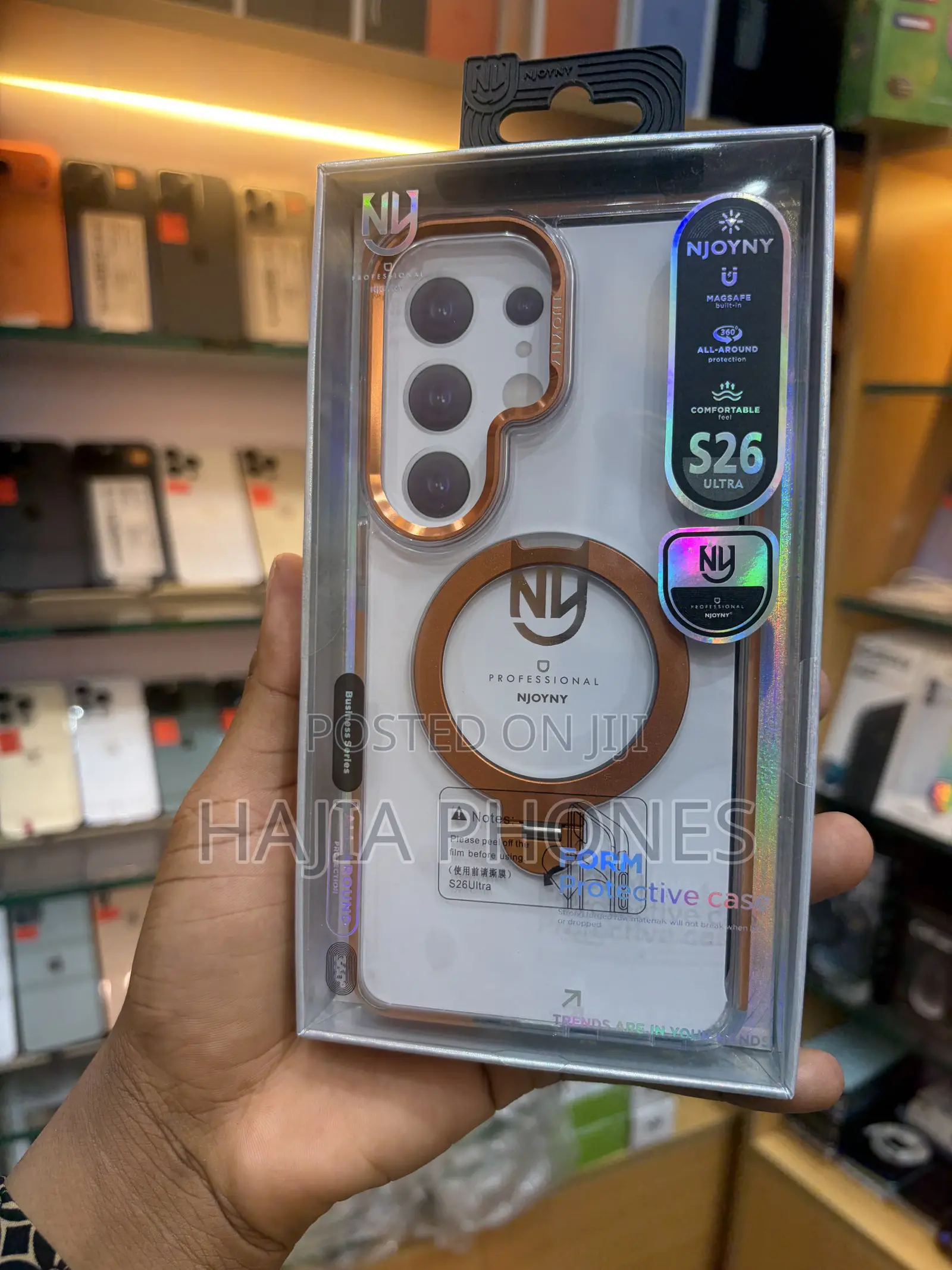 Transparent S26Ultra Case With Stand