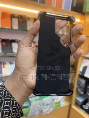S26Ultra Black Leather and Metallic Case