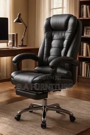 Executive Orthopedic Leather Office Chair-
