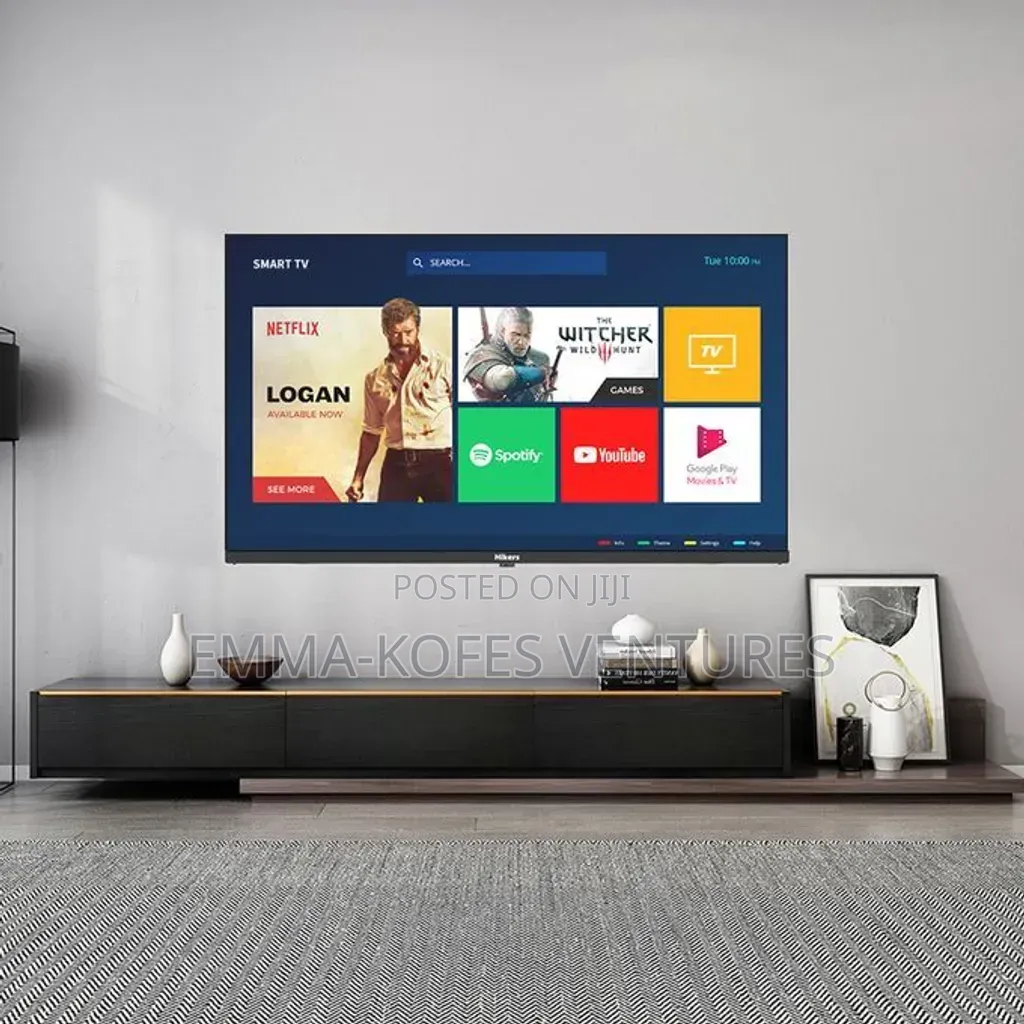 Smart TV 43'' - Frameless Android Smart FHD LED TV - HDMI - Black