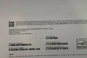 New Laptop Apple MacBook Pro 2026 M5 Max 64GB Apple M5 Max SSD 2T