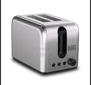 Black Decker 2-Slice Stainless Steel Toaster ET244 From Uk