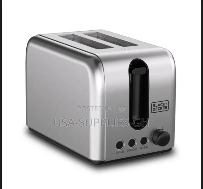 Black Decker 2-Slice Stainless Steel Toaster ET244 From Uk