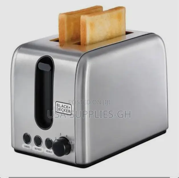 Black Decker 2-Slice Stainless Steel Toaster ET244 From Uk