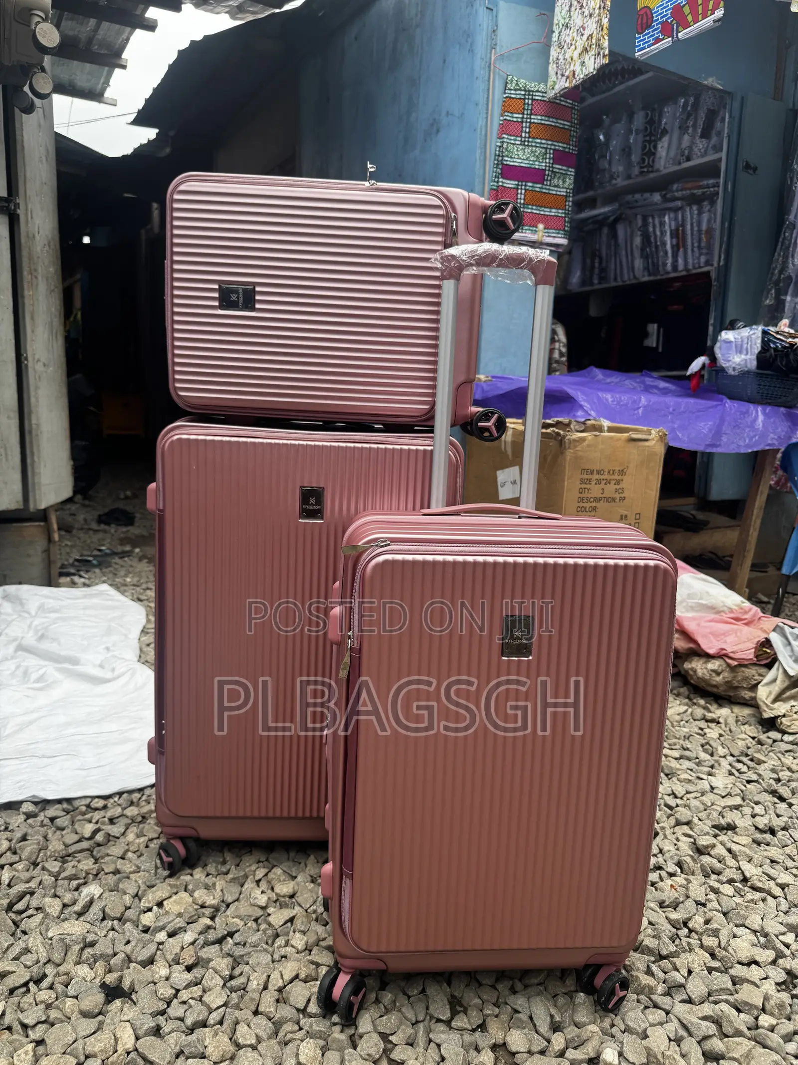 Three in One Trolley Traveling Bags Sizes L28 M24 S20 Inch