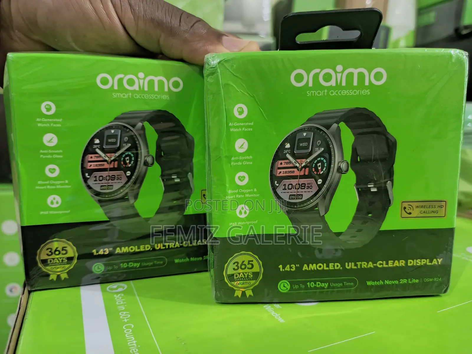 Oraimo Watch Nova 2r Lite 1.43" Amoled 30-Day Standby Smart Watch