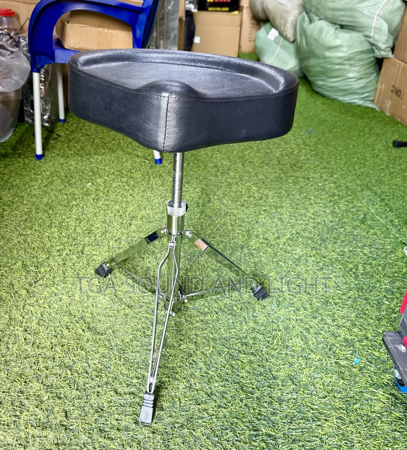 Hebikuo Premium Adjustable Saddle Drum Throne Stool