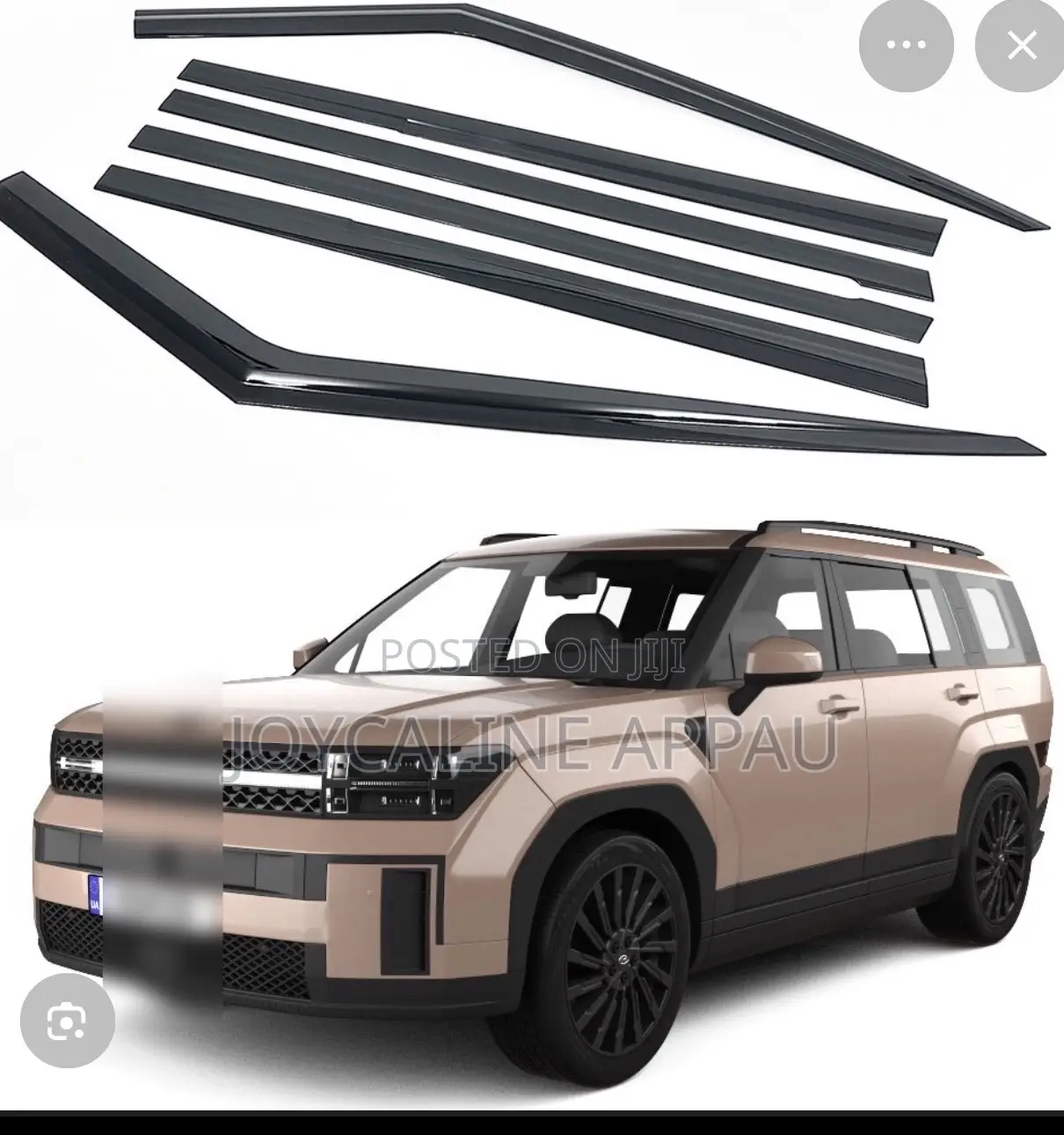 Hyundai Santa Fe 2015 to 2026 Window Door Visor/Rain Guard