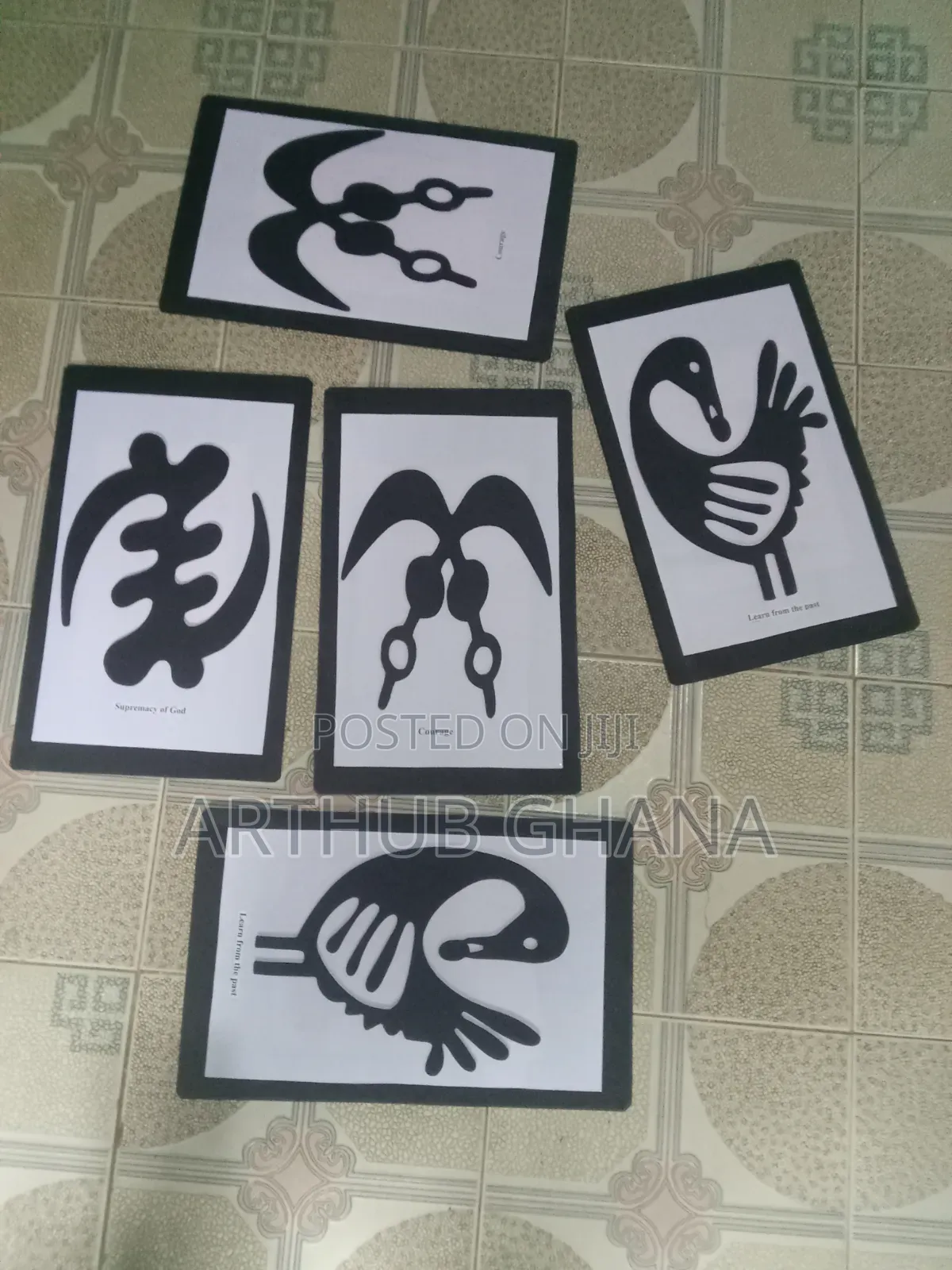 Handmade African Wall Art Decor|Adinkra Symbol Wall Art