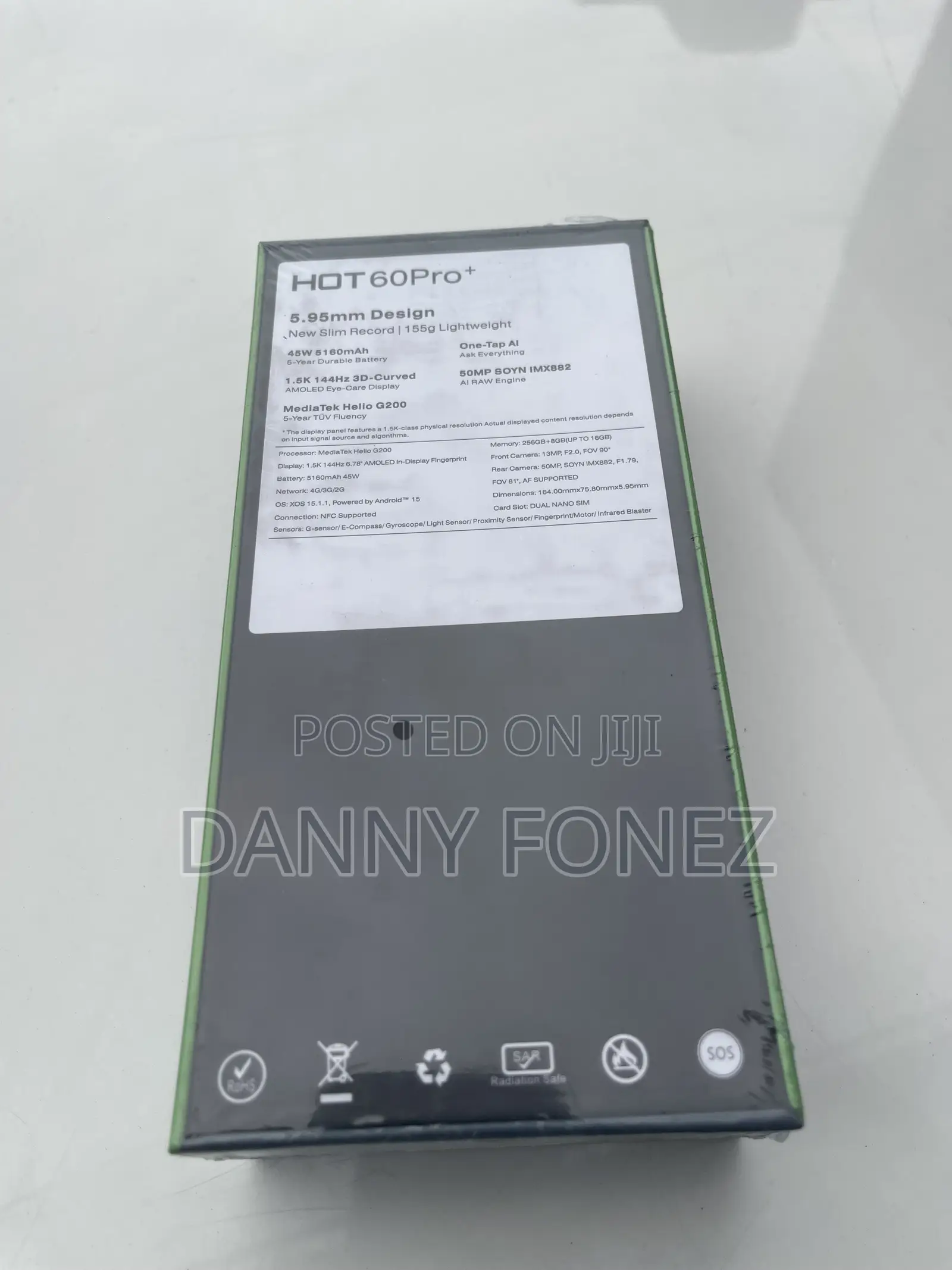 New Infinix Hot 60 Pro+ 256 GB Black