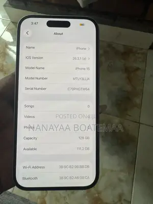 Apple iPhone 15 128 GB White