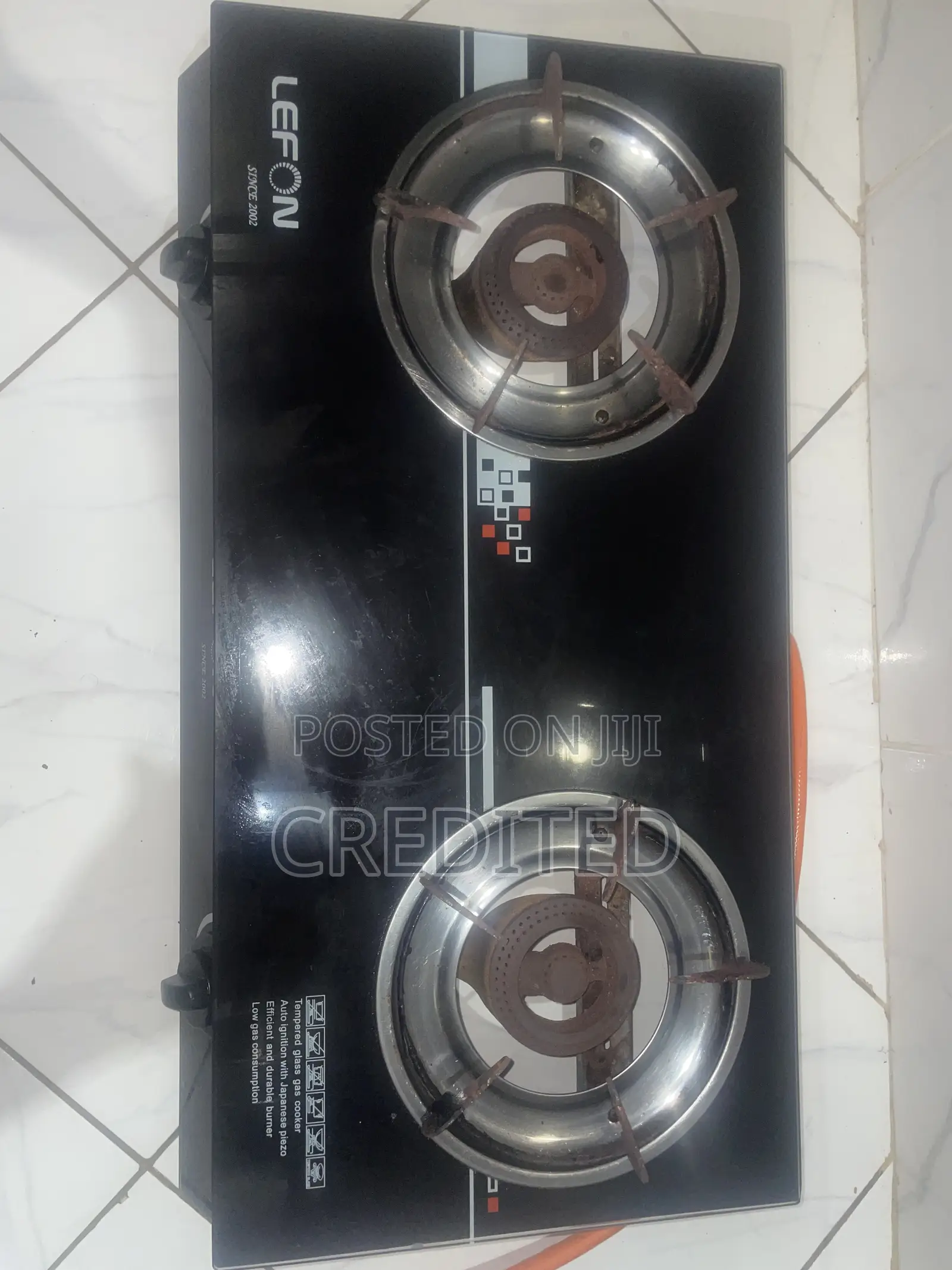 LefOn Automatic Ignition 2 in 1 Gas Stove