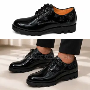 Men’s Shoes – Luxury Lace-Up Dress Shoes (Black)