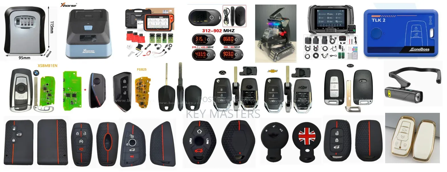 All Types of Vehicle Remote Keys