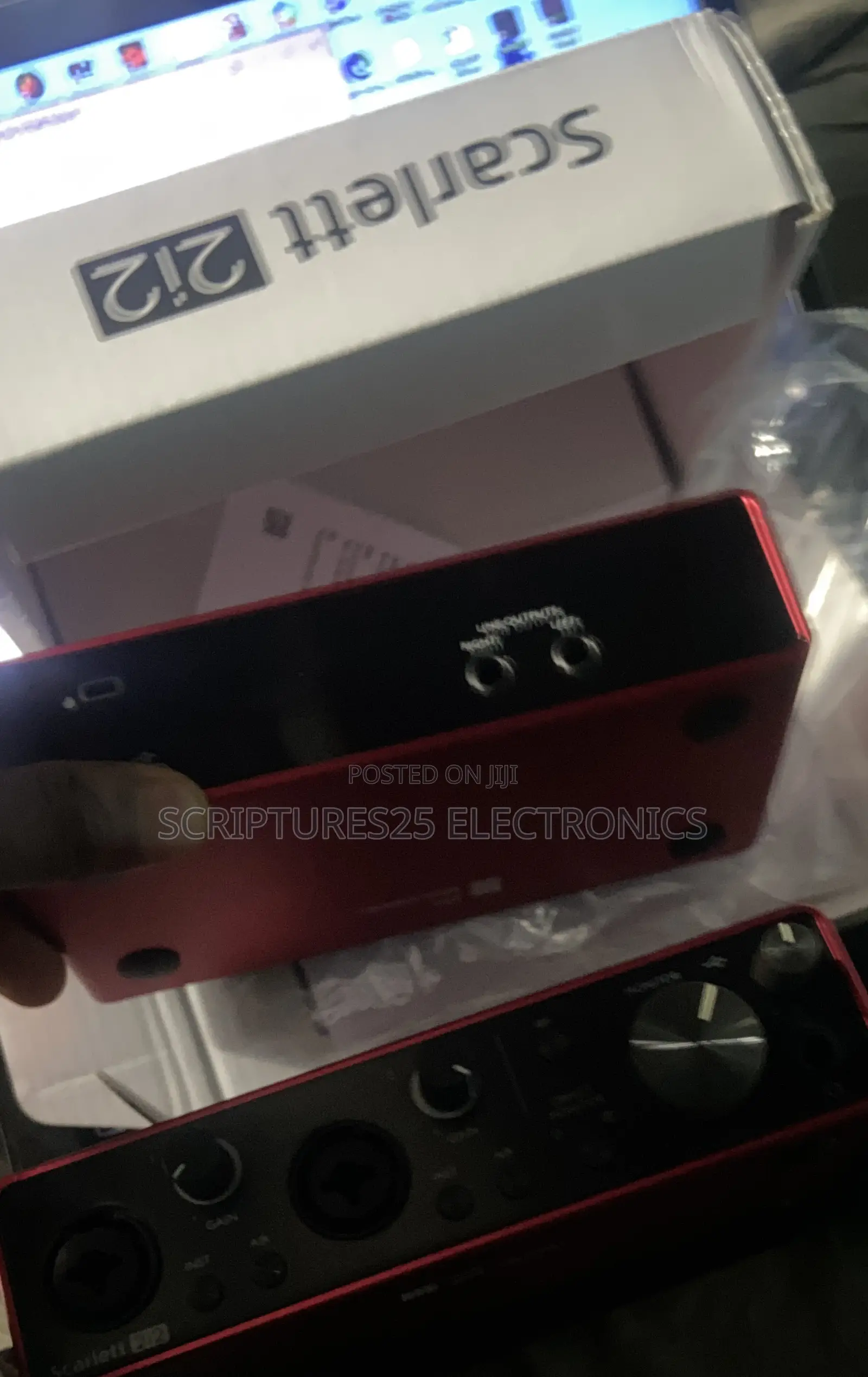 Scarlet 2i2 Professional Studio Sound Card 24bit/192 KHZ