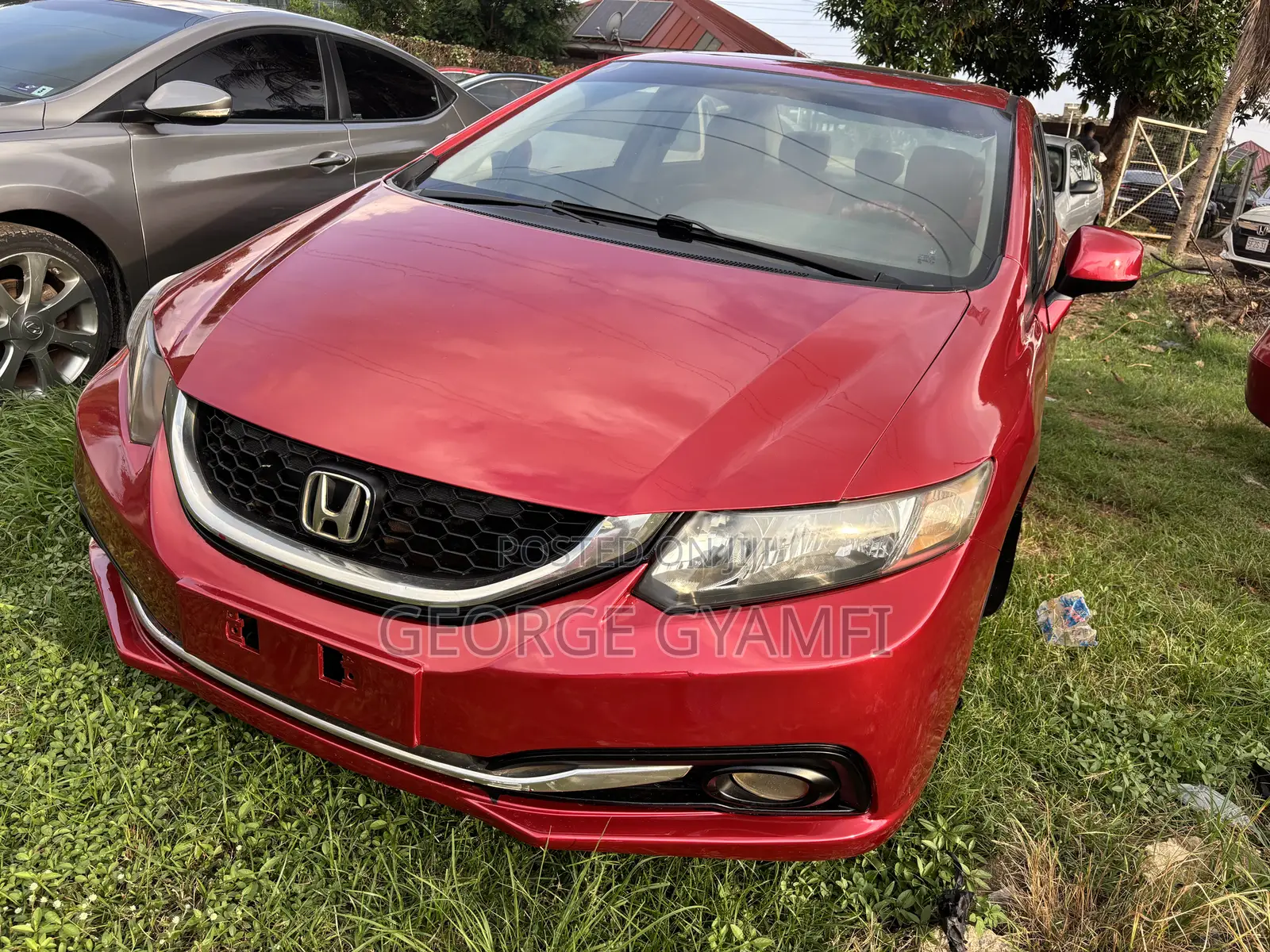 Honda Civic EX 4dr Sedan (1.8L 4cyl CVT) 2015 Red