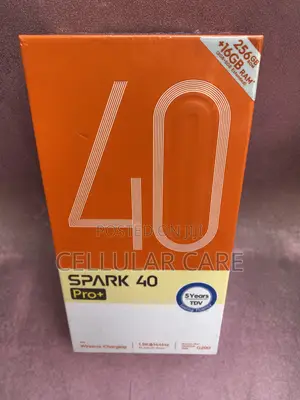 New Tecno Spark 40 Pro+ 256 GB Black