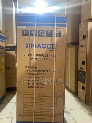 Extremely Durable Nasco 112L Double Door Fridge(NASF2-13fl)