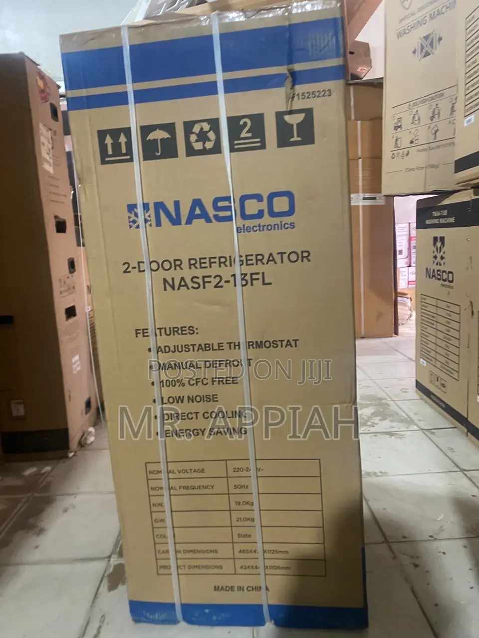 Sleek Design Nasco 112L Top Mount Freezer Fridge(NASF2-13FL)Gray