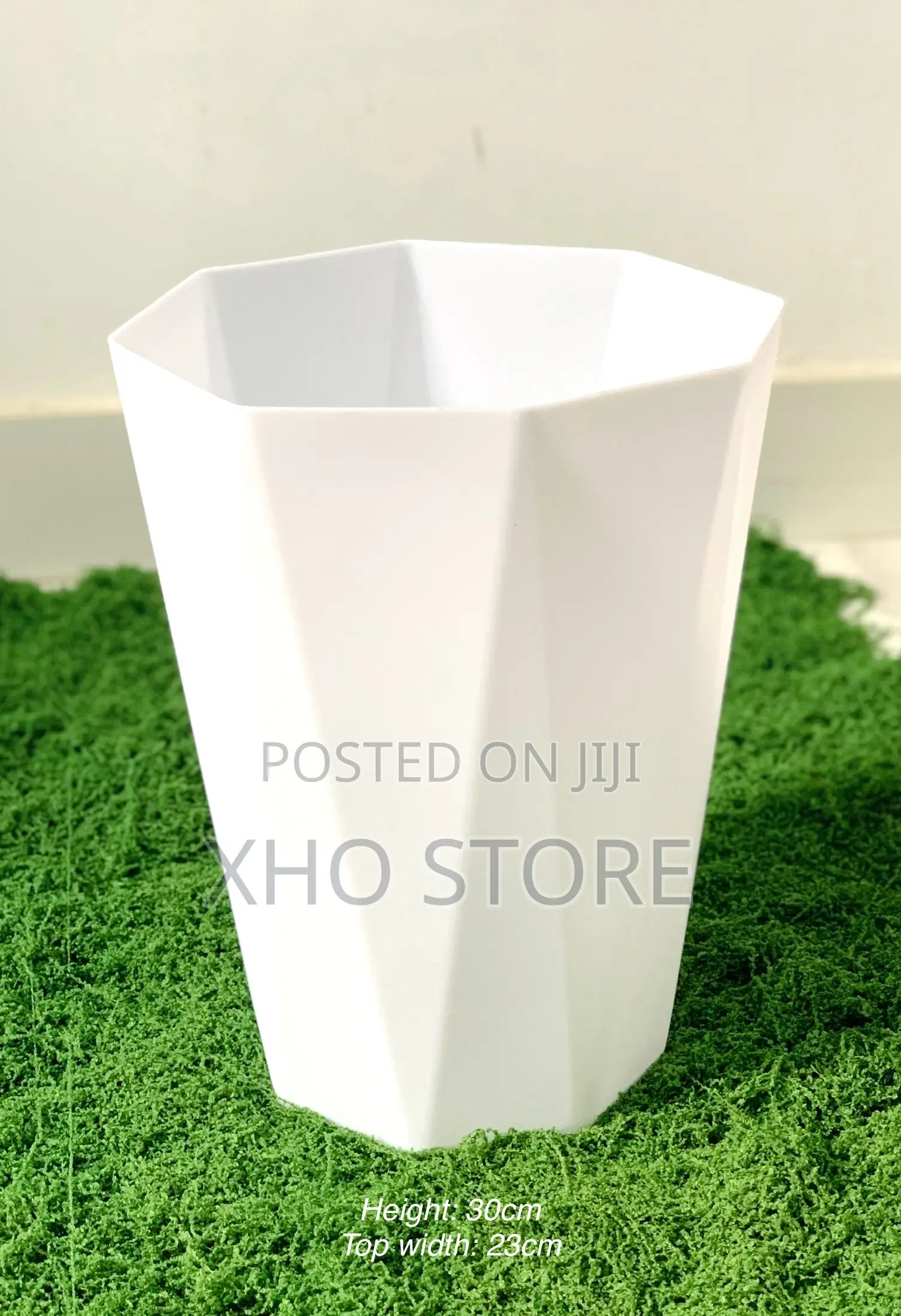 V-Shape Geometric Planter Flower Pot Artificial Monstera/Malaysian Tin