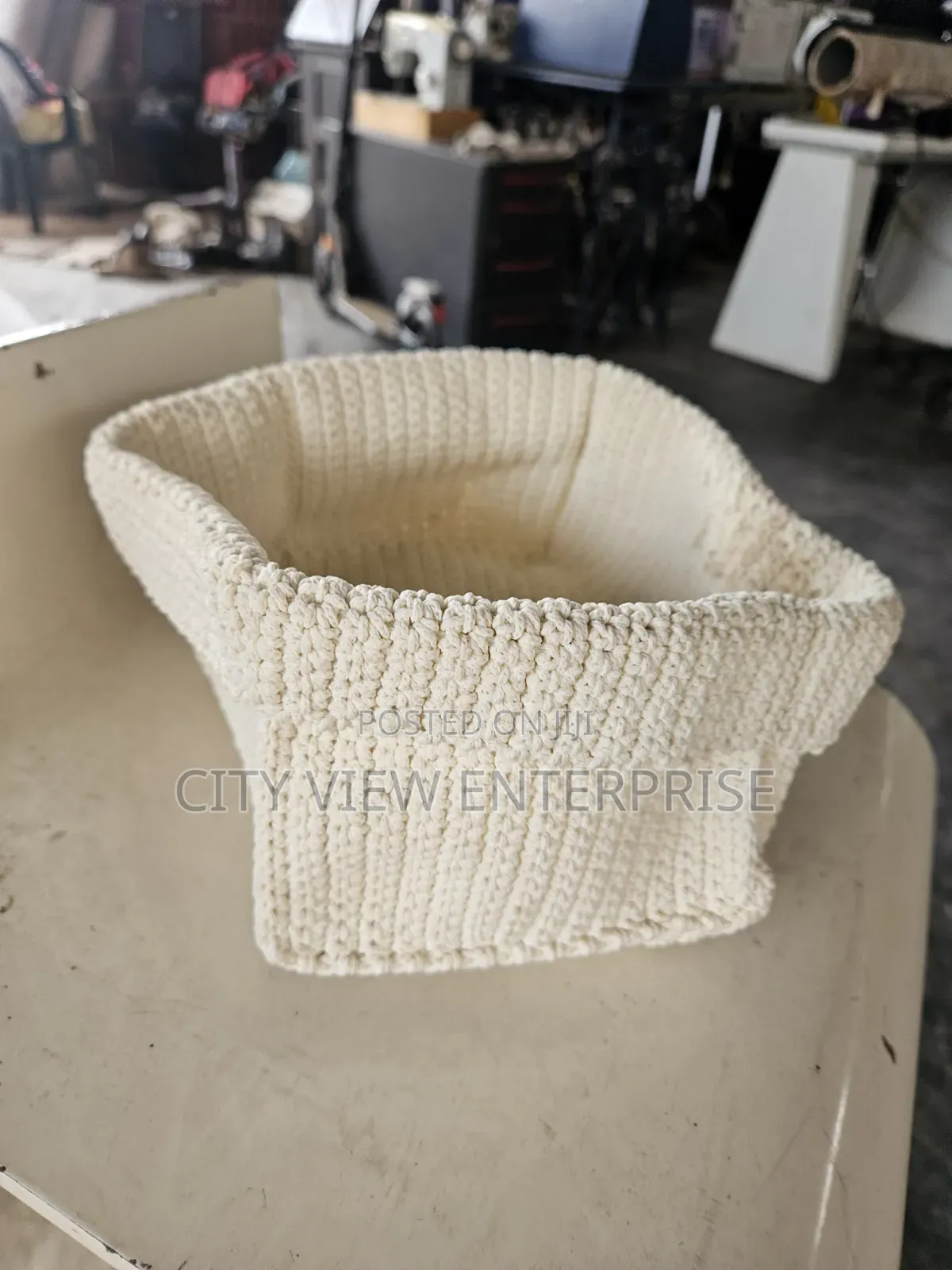 IKEA Lidan Crochet Storage Basket