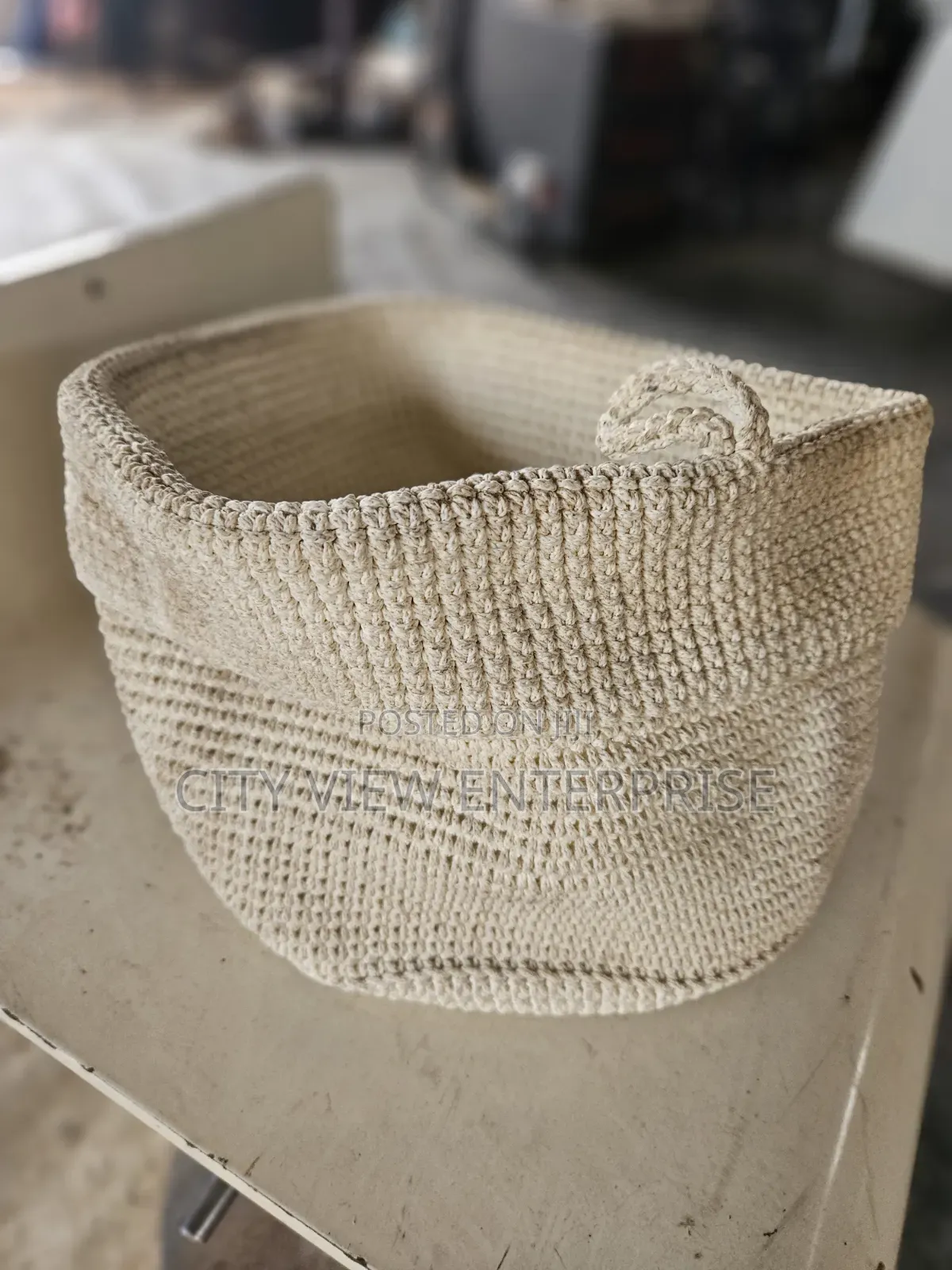 IKEA Lidan Crochet Storage Basket