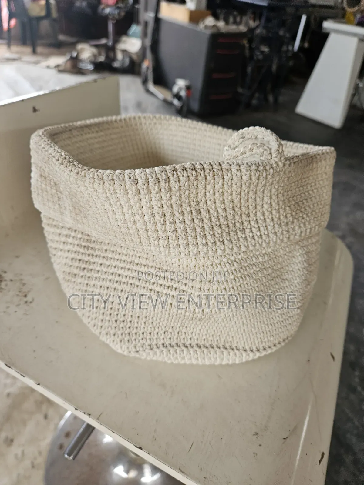 IKEA Lidan Crochet Storage Basket