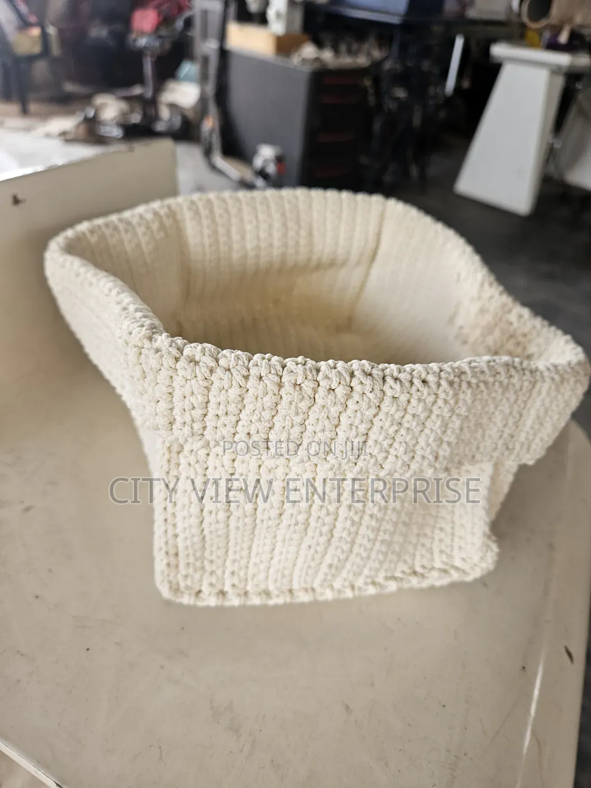 IKEA Lidan Crochet Storage Basket