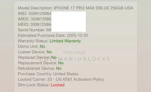 ATT [Semi Premium] Permanent Carrier Unlock