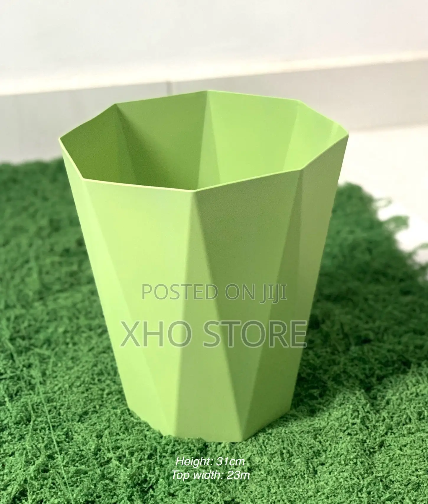 V-Shape Geometric Planter Flower Pot Artificial Monstera/Malaysian Tin