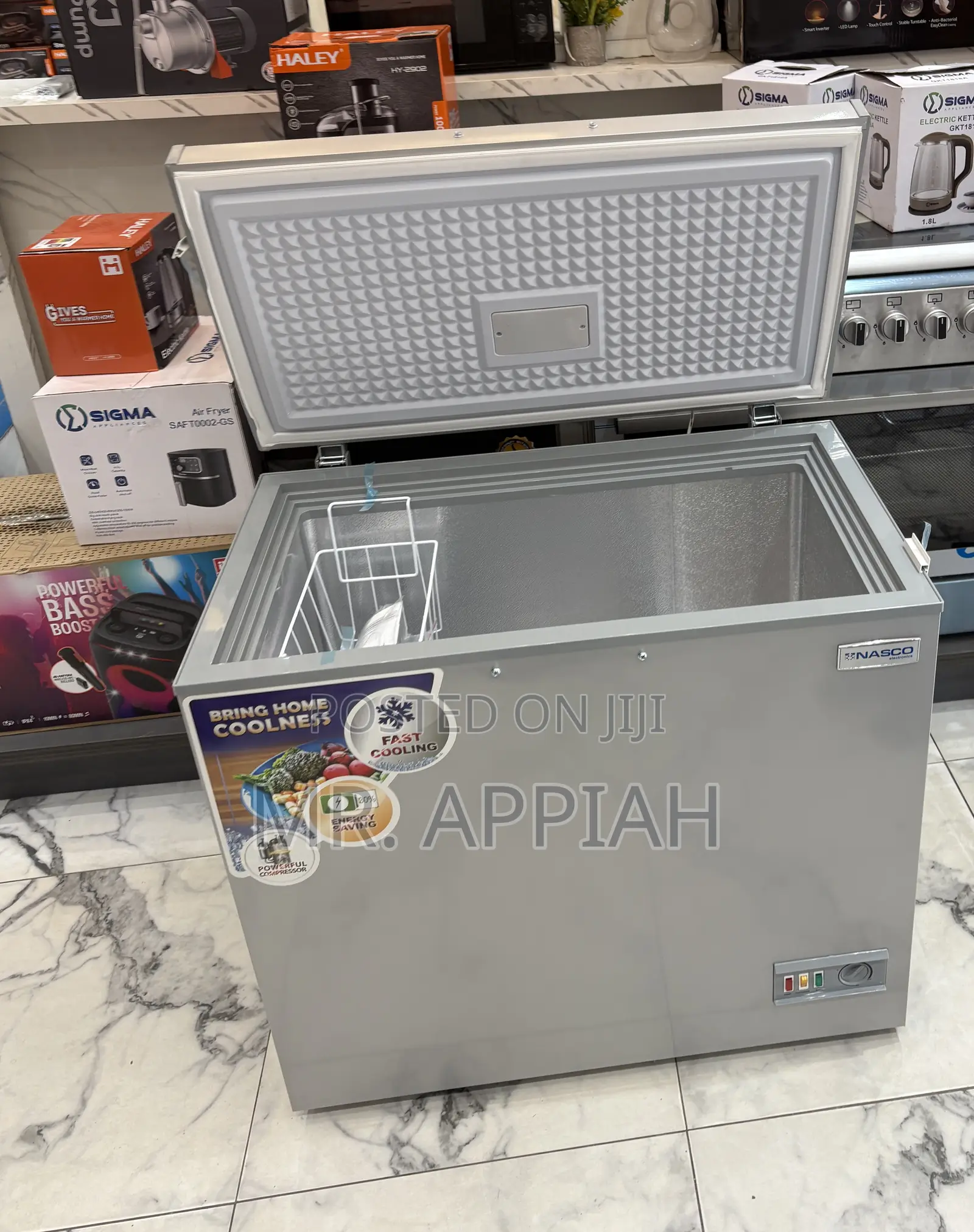 Affordable Nasco Single Door Chest Freezer(Removable Storage)
