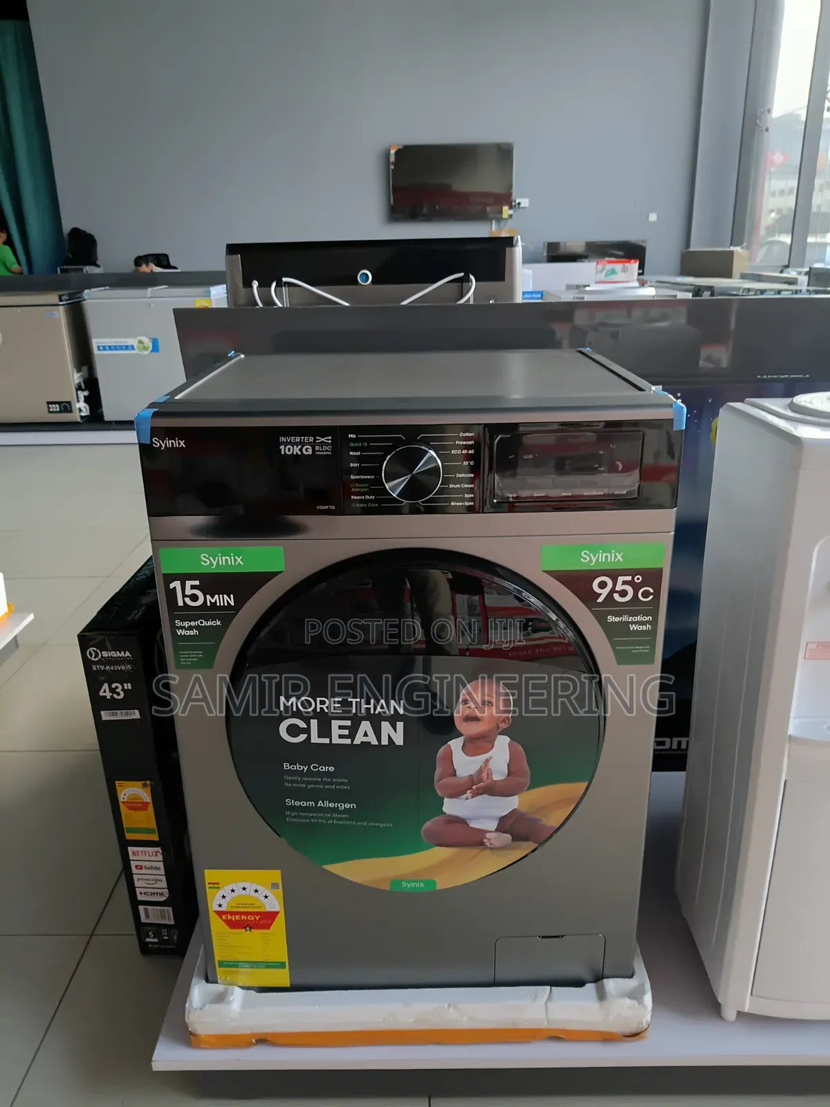 Syinix PrimeCare 10kg Front Load Washer: Gentle on Clothes, Tough