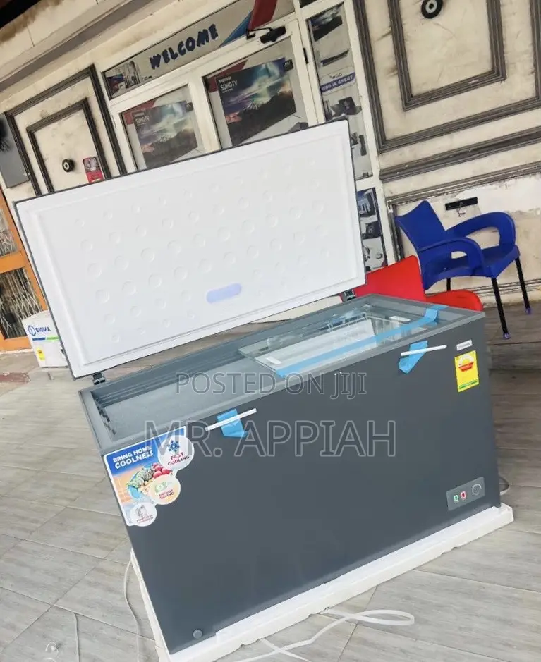 Efficient Nasco Single Door Chest Freezer(Gray) Nas420 