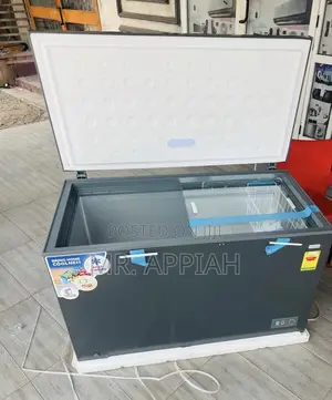 Check Out Nasco Nas-420 Single Door Electric Chest Freezer(380L)Gray.