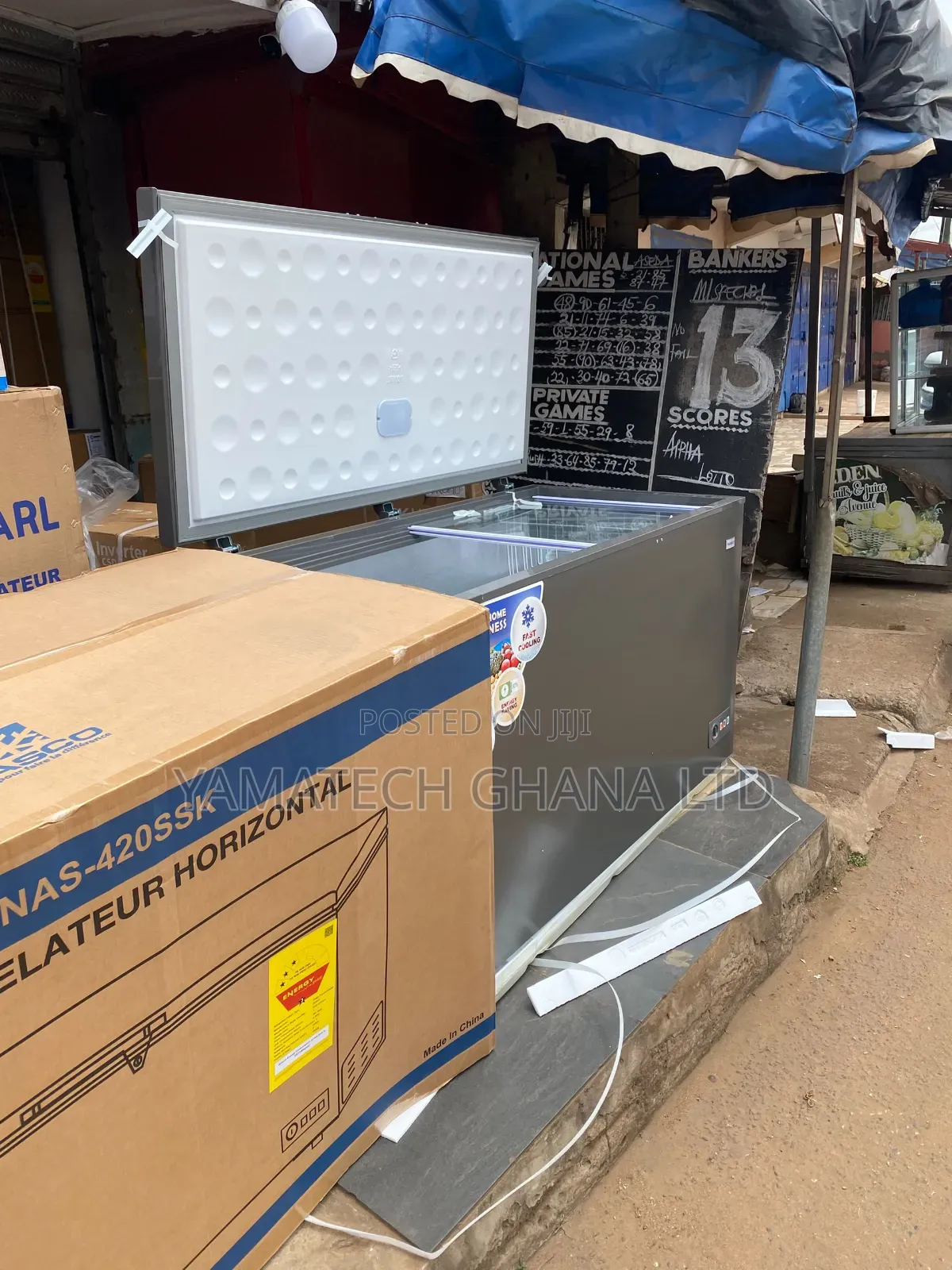 Nasco 392 Litre 3 Stars Spacious Chest Freezer With Sliding Glass