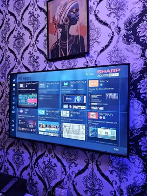 Sharp Smart TV Line on Screen