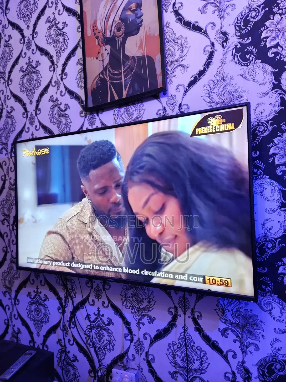 Sharp Smart TV Line on Screen