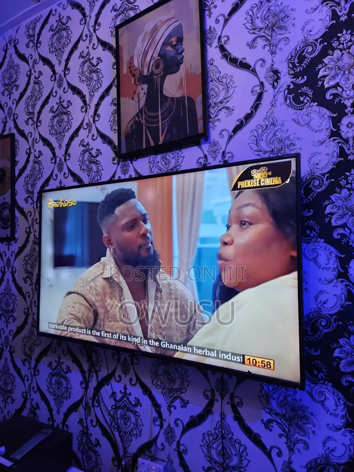 Sharp Smart TV Line on Screen