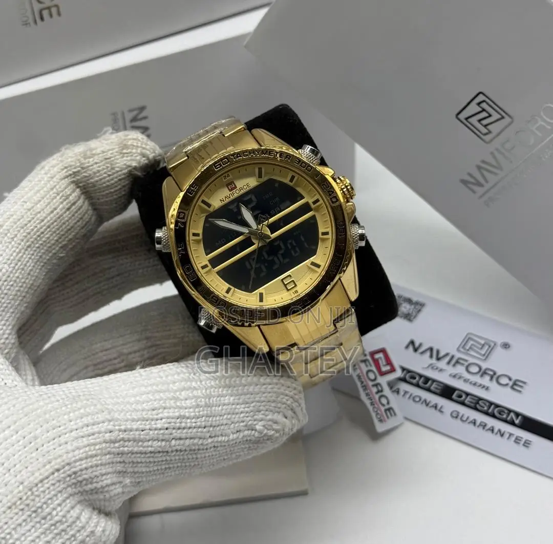 Naviforce Stainless Steel Sports Watch – Available in Multiple Colors