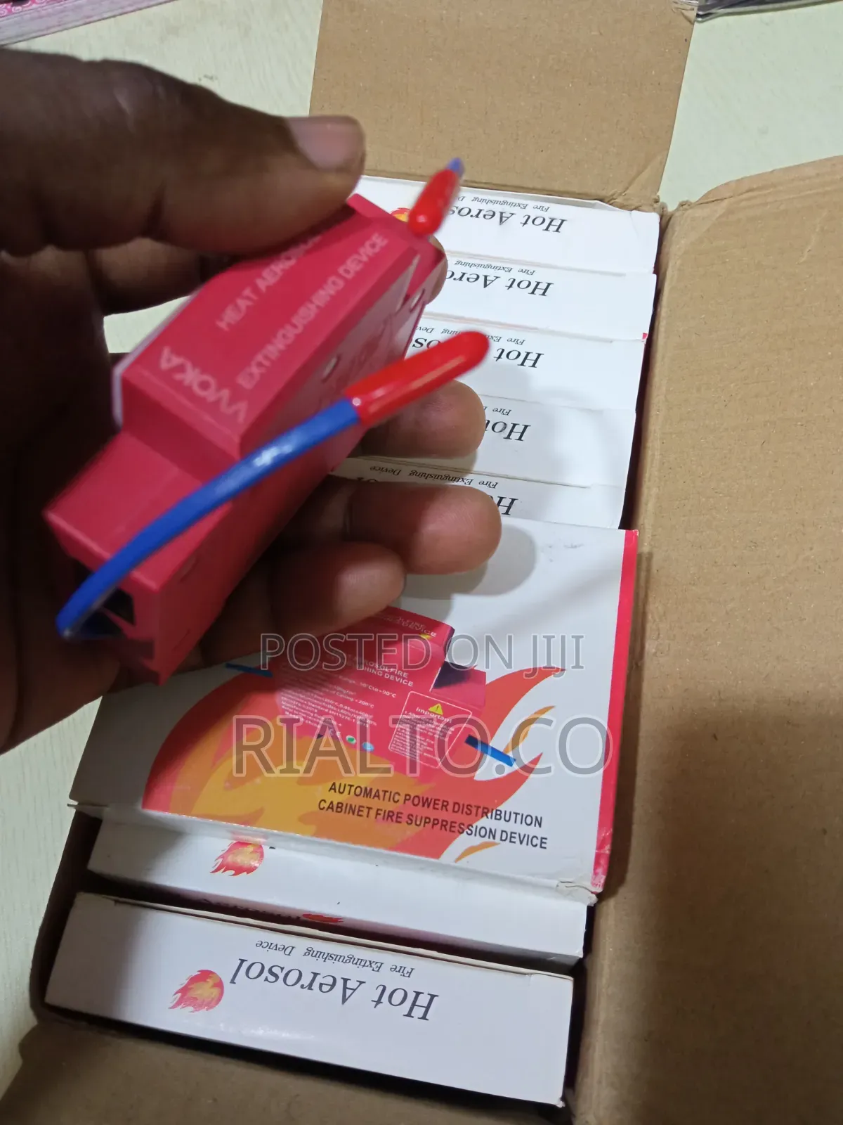 Heat Aerossol Fire Extinguisher Device