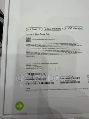 New Laptop Apple MacBook Pro 2024 M4 Pro 24GB Apple M4 Pro SSD 512GB