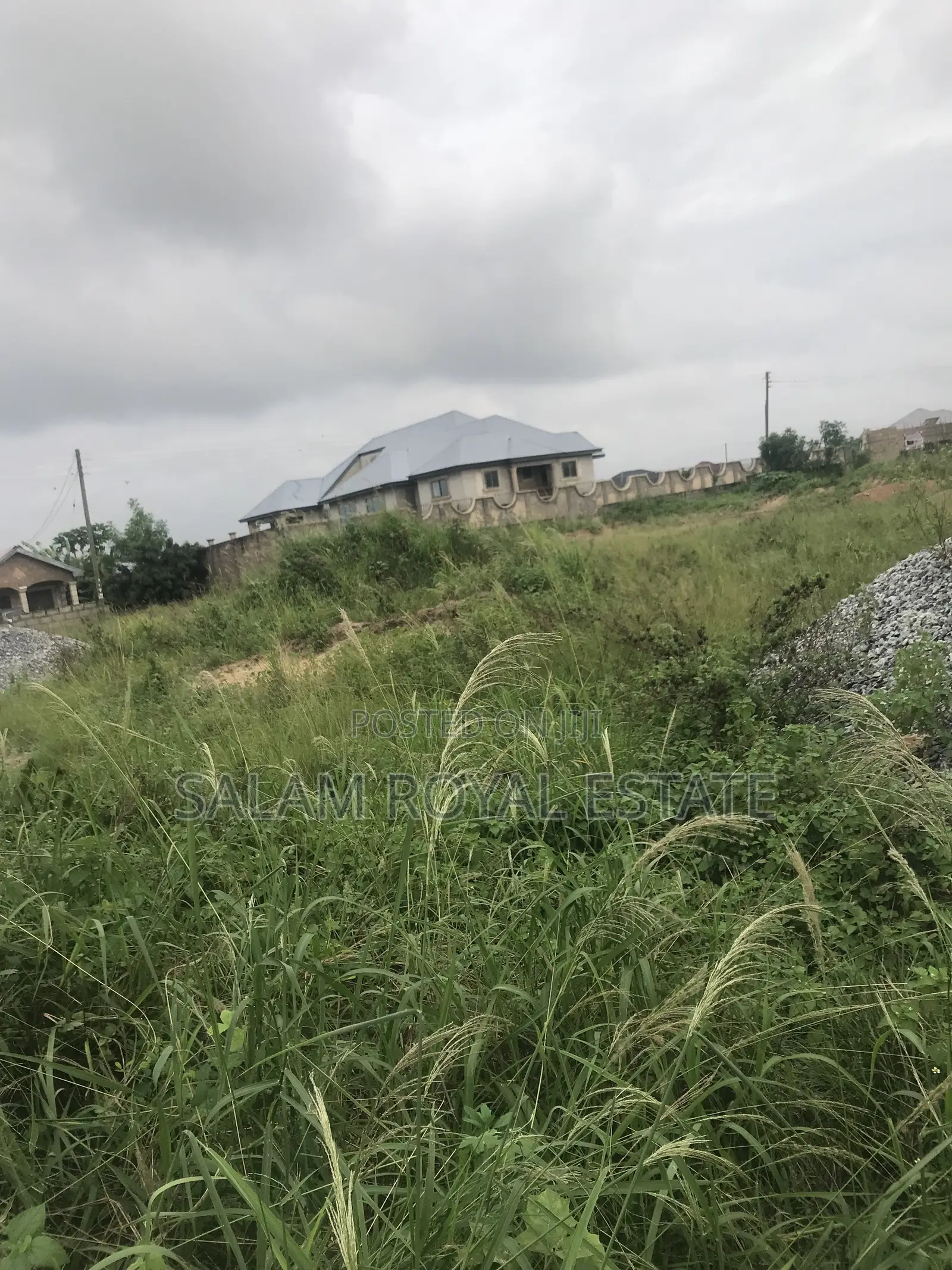 One Plot of Land With Wall at Amasaman Kasoa Road