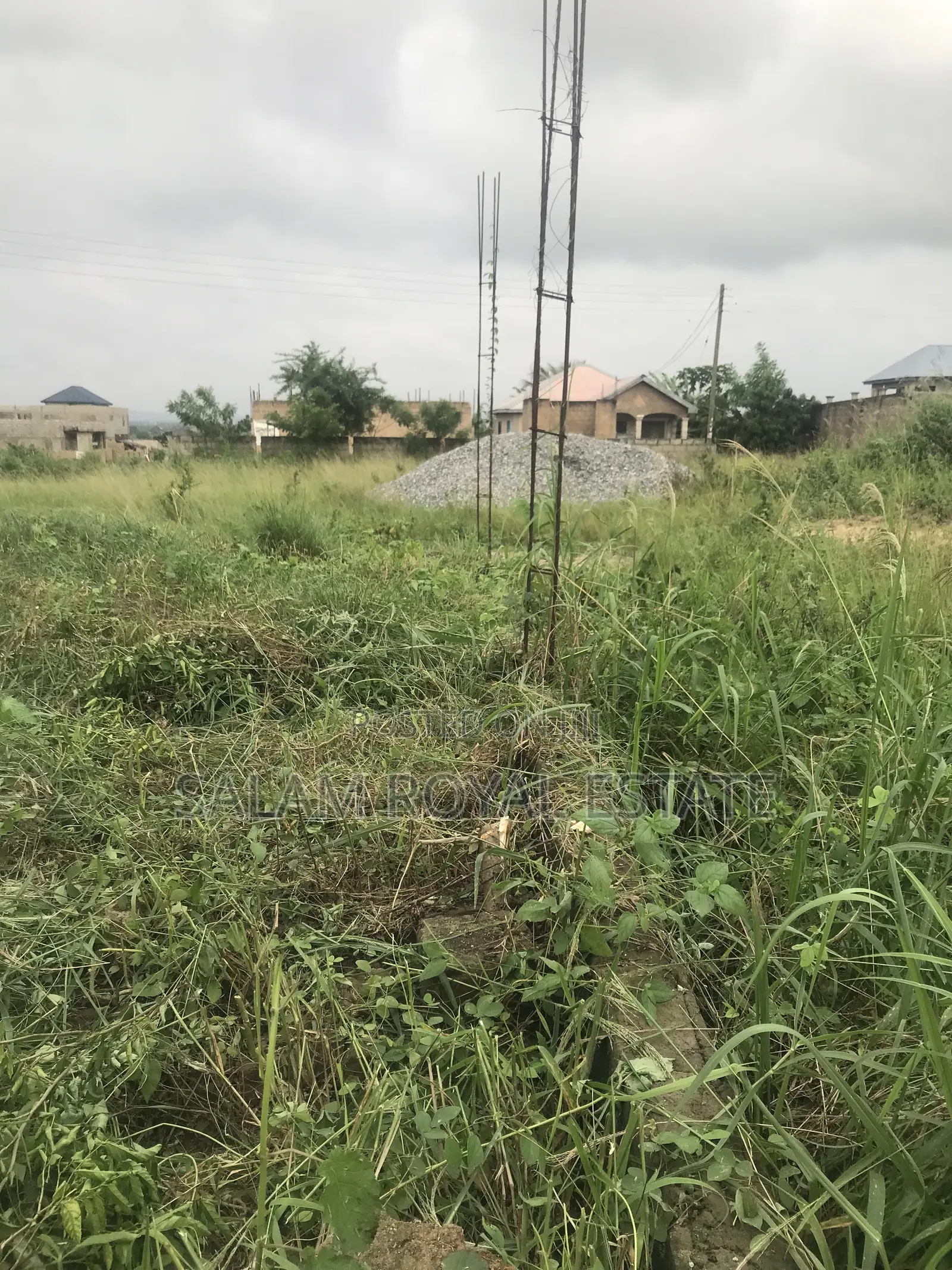 One Plot of Land With Wall at Amasaman Kasoa Road