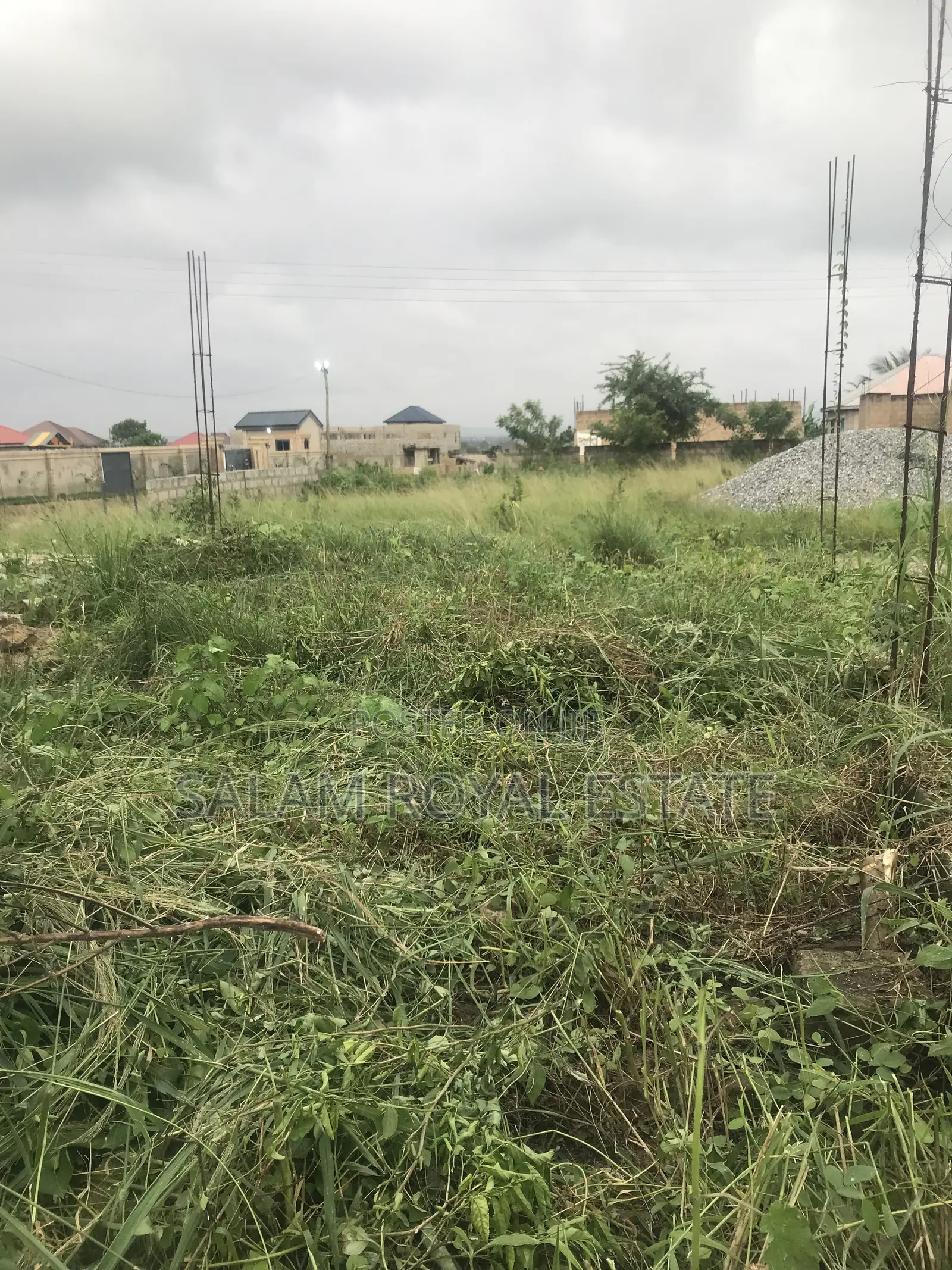 One Plot of Land With Wall at Amasaman Kasoa Road