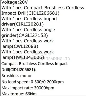 5 in 1 Cordless Combo Kit